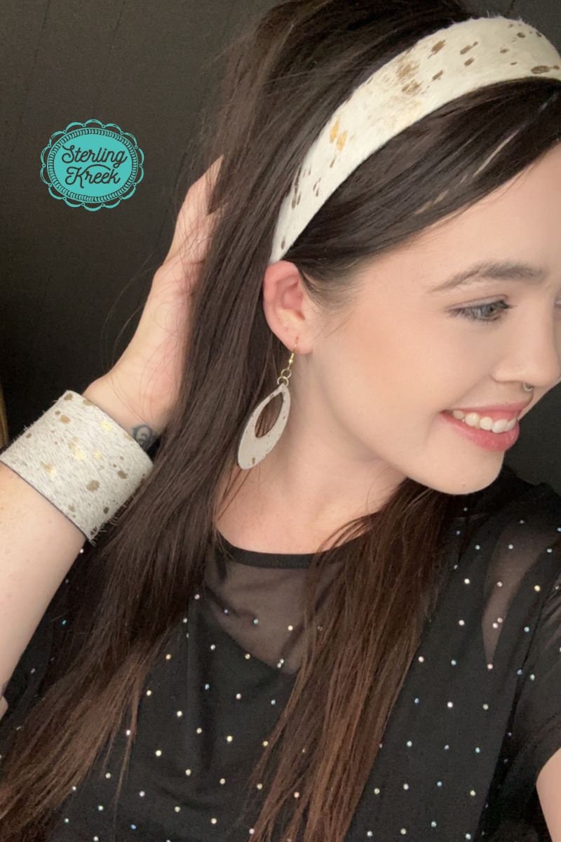 Buttercup Headband Hair On Cowhide
