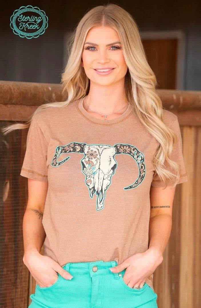 Tooled Cabellas Tee - Graced By The South