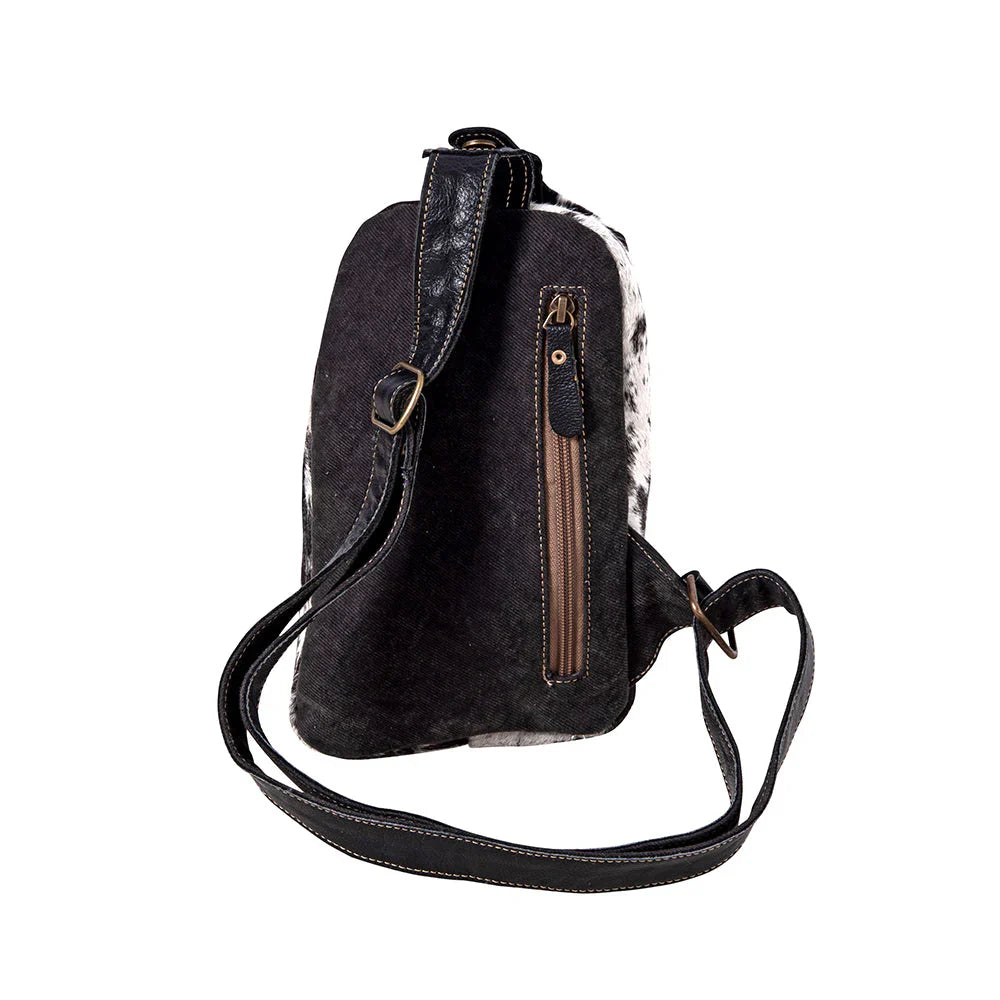 Robnette Ranch Fanny Pack Bag in dark and white by Myra bag