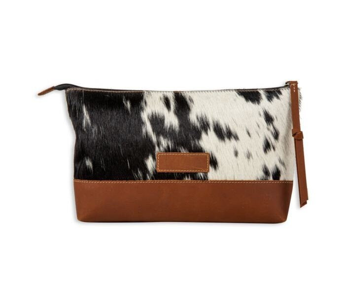 Jacksborrow Leather Hairon Bag in Black